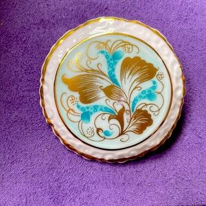 Coalport brooch